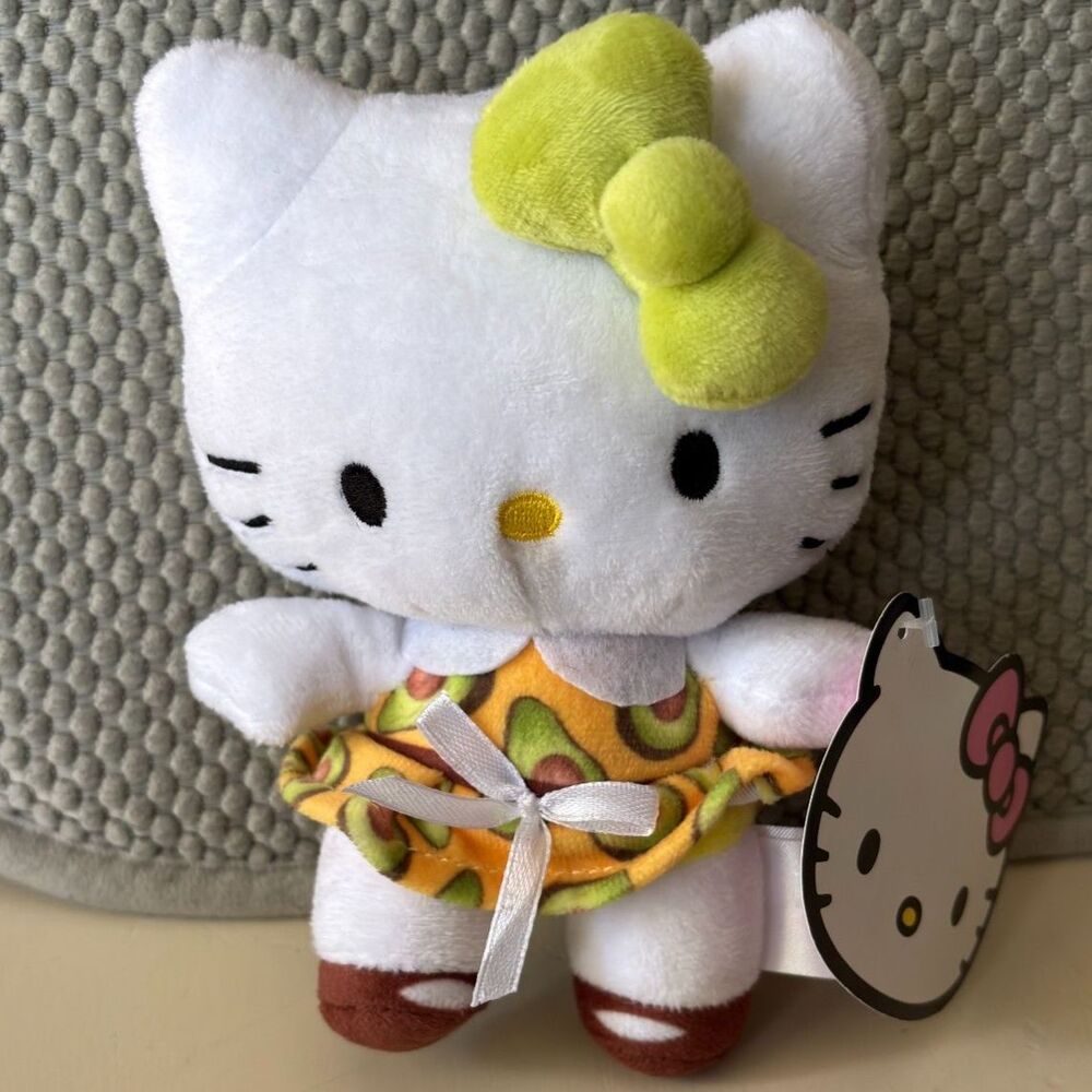 Fiesta Sanrio Hello Kitty Avocado Dress 6" Plush Toy